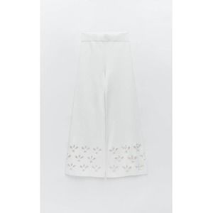 NWT Zara Eyelet Knit Pants, Small